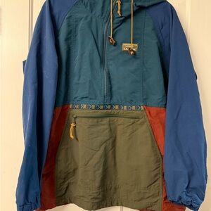 LL Bean Womens Mountain Classic Anorak Pullover XL
